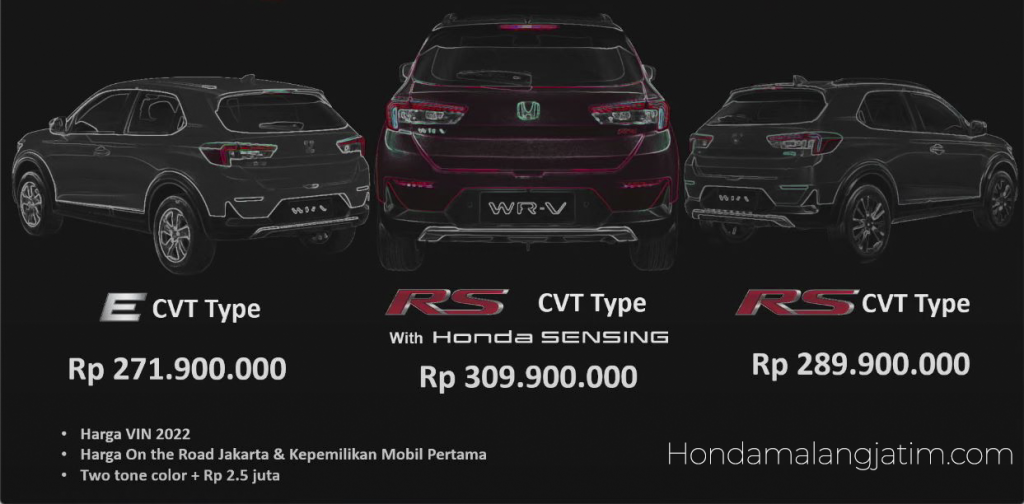 Harga awal honda wrv